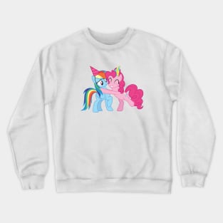 Party Rainbow and Pinkie hug Crewneck Sweatshirt